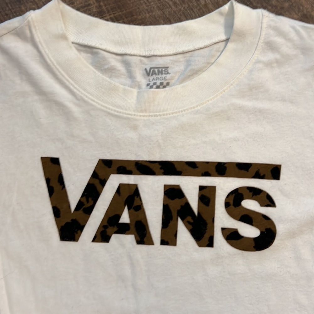Women’s Cheetah Print Vans shirt